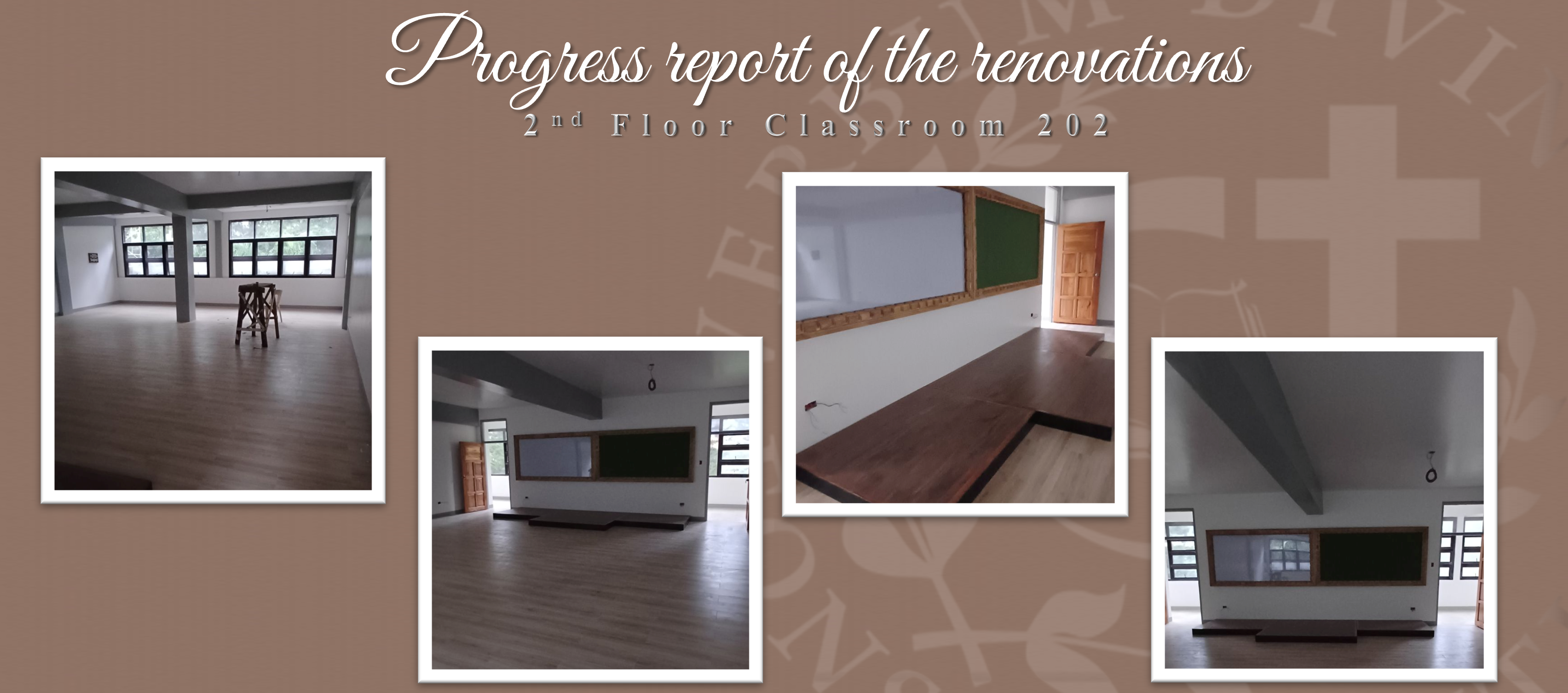 Progress report of the renovations (2nd Floor Room 202)
